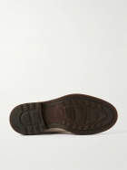Brunello Cucinelli - Suede Derby Shoes - White