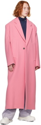Jil Sander Pink Tailored Coat