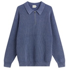 Bound Men's Acid Wash Half Zip Pullover in Navy