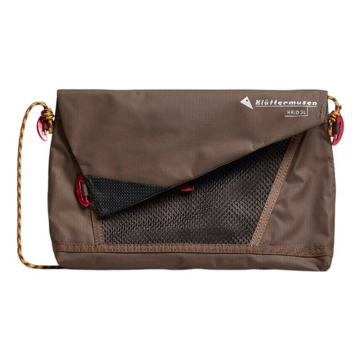 Photo: Klättermusen Men's Hrid WP Accessory Bag 3L in Slate Brown