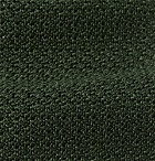 Berluti - 6.5cm Knitted Silk Tie - Men - Dark green