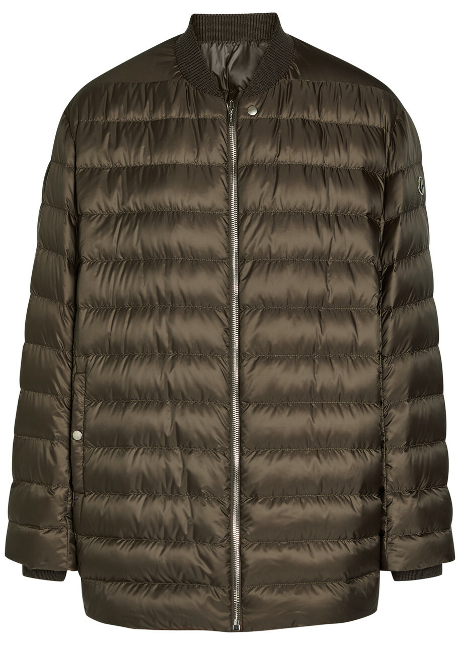 Rick Owens Black Moncler Edition Nesbitt Coat Rick Owens