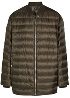 Rick Owens X Moncler Flight Padded Shell Parka Brown