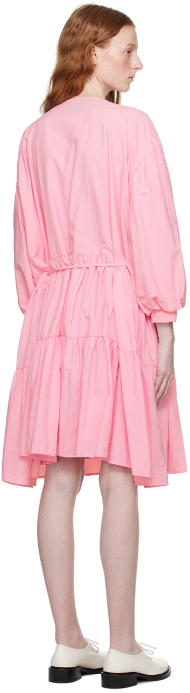 KkCo Pink Utility Wrap Midi Dress