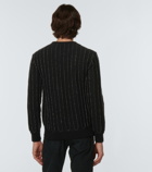 Saint Laurent - Patterned mohair wool-blend sweater