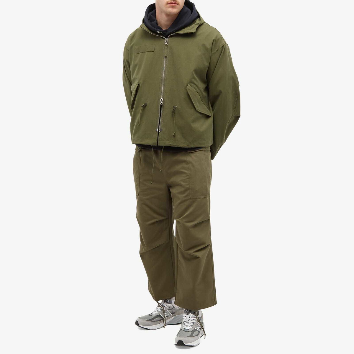 Uniform Bridge Men's M51 Fishtail Short Parka Jacket in Olive