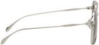 Alexander McQueen Silver Aviator Sunglasses