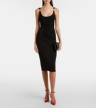 Versace Medusa crêpe jersey cocktail dress
