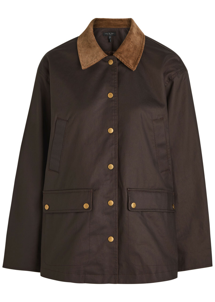 Rag & Bone Cassidy Twill Jacket Brown