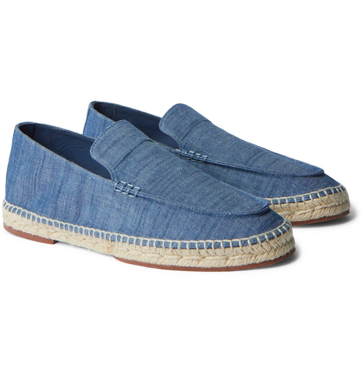 Photo: Loro Piana - Chambray Espadrilles - Blue