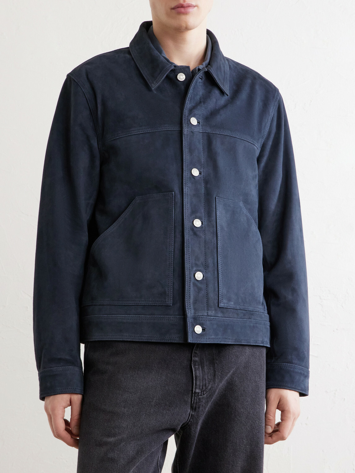 Officine Générale - Loki Suede Jacket - Blue