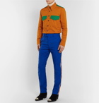 CALVIN KLEIN 205W39NYC - Contrast-Trimmed Cotton-Gabardine Shirt - Men - Orange