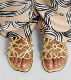 Loewe Paula's Ibiza Petal Anagram leather slides