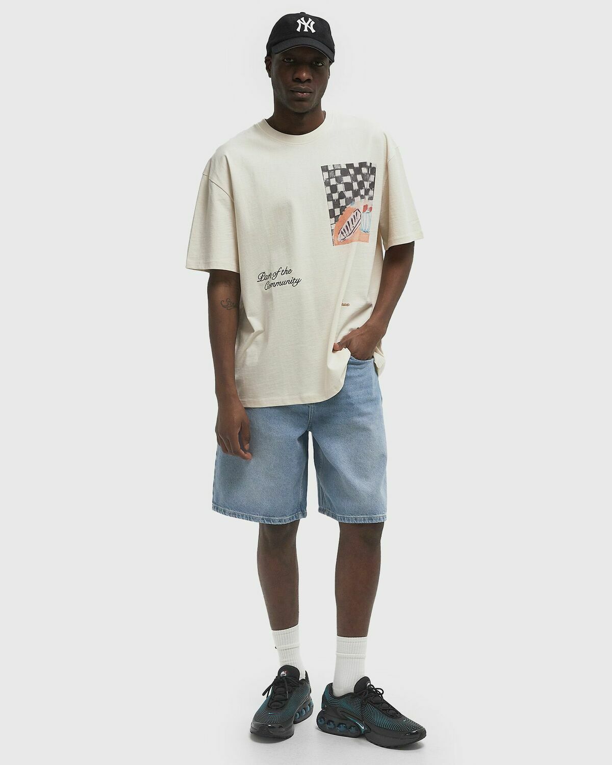 Les Deux Cena Tee White Mens Shortsleefe