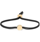 Alice Made This - Dot Cord and Gold-Plated Bracelet - Black