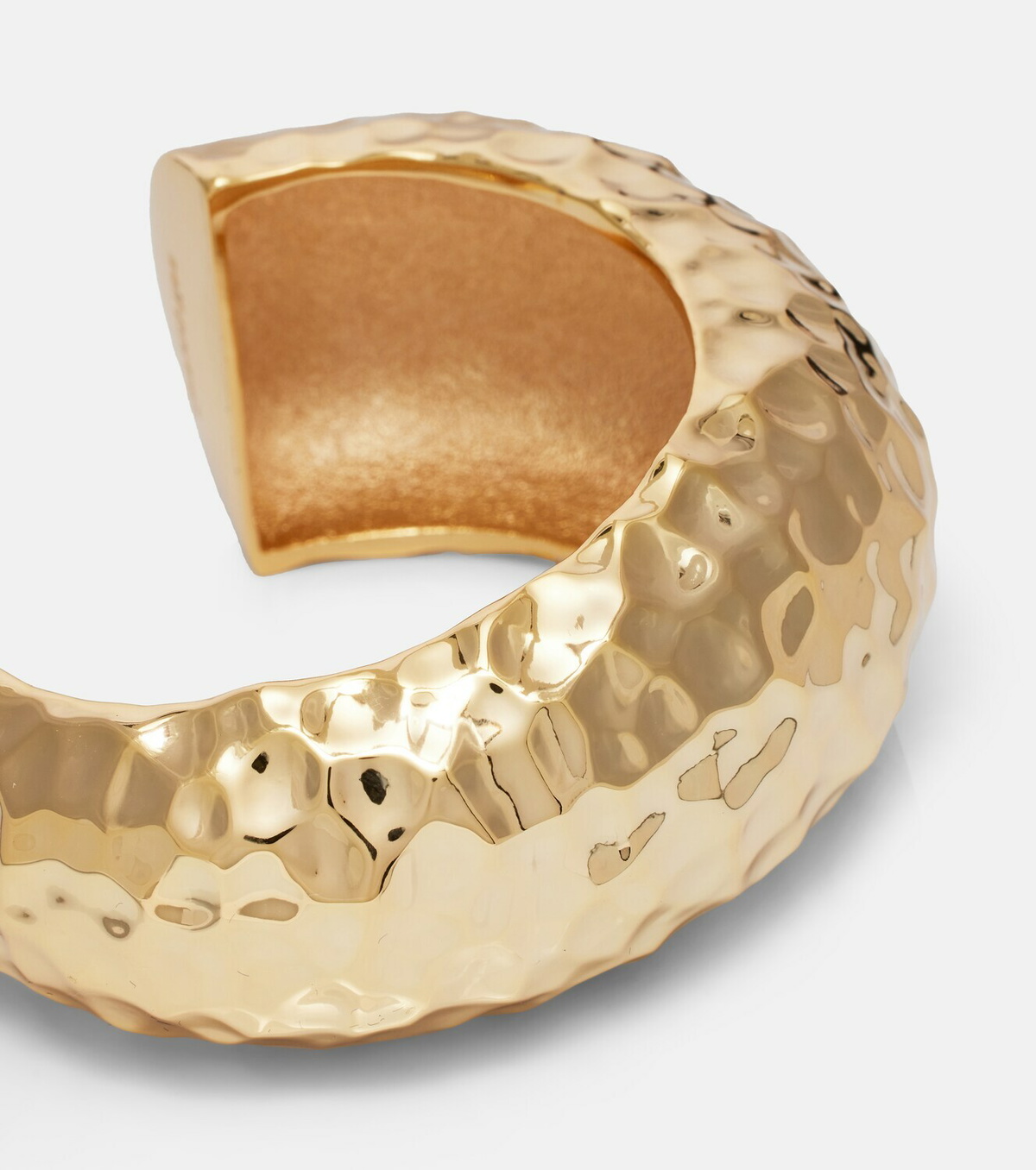 Self-Portrait Gold-plated cuff bracelet
