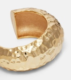 Self-Portrait Gold-plated cuff bracelet