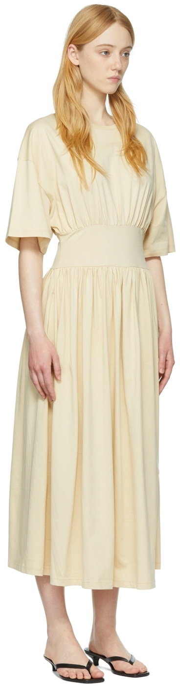 champagne gold prom dress Essentials V-Neck Comfort Fit Cotton Maxi Dress - Green main image 1