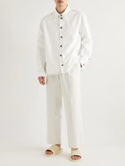 Bottega Veneta - Embroidered Cotton-Twill Overshirt - White