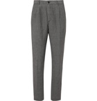 MAN 1924 - George Prince of Wales Checked Linen Suit Trousers - Gray