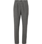 MAN 1924 - George Prince of Wales Checked Linen Suit Trousers - Gray