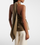 Ralph Lauren Collection Chiltons tie-neck satin top