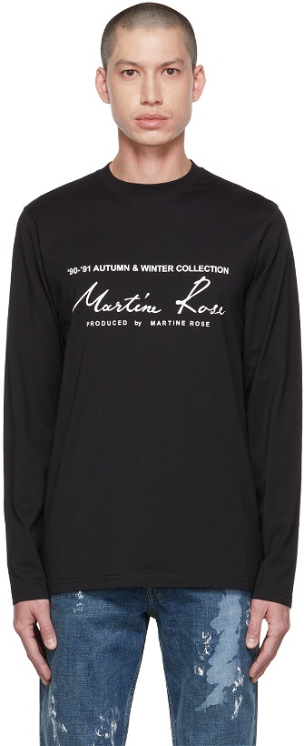 Photo: Martine Rose Black Classic Long Sleeve T-Shirt