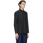 132 5. ISSEY MIYAKE Black Men 3 Shirt