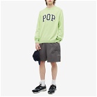Pop Trading Company Men's Arch Knit Crew in Jade Lime
