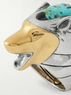 Jacques Marie Mage - Yellowstone Forever Lamar Sterling Silver, 18-Karat Gold and Turquoise Ring - Silver