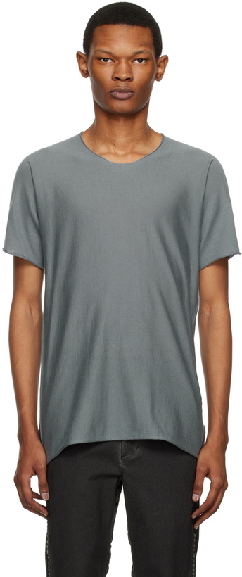 Photo: Label Under Construction Blue Arched T-Shirt