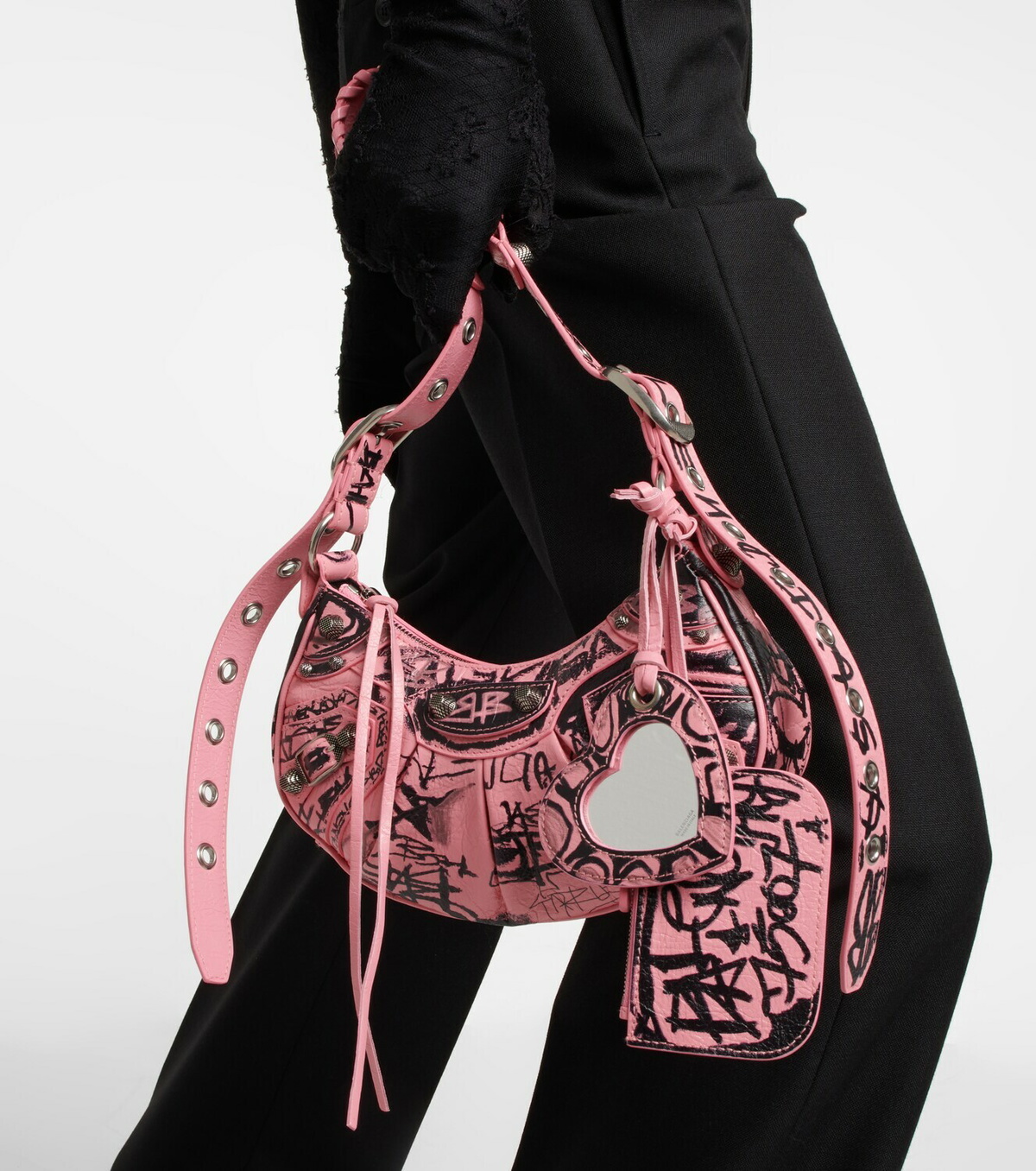 Balenciaga - Le Cagole Mini leather shoulder bag Balenciaga