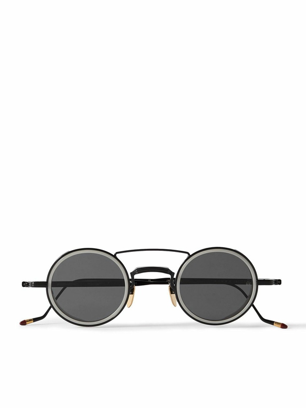 Photo: Jacques Marie Mage - Ringo Round-Frame Metal and Acetate Sunglasses