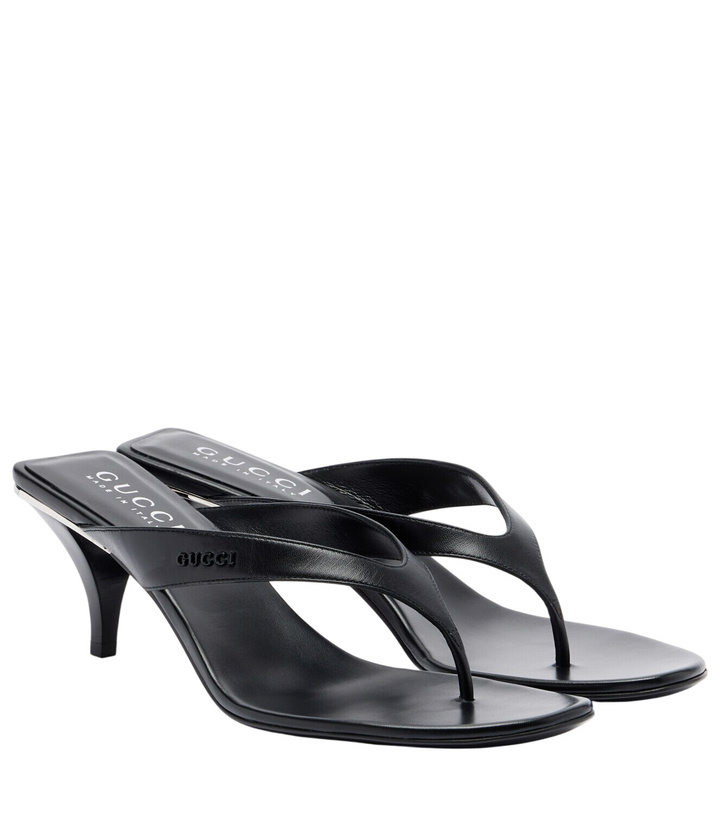 Photo: Gucci Vittoria leather thong sandals