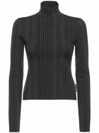 MARC JACOBS - Monogram Compact Knit Mockneck Sweater