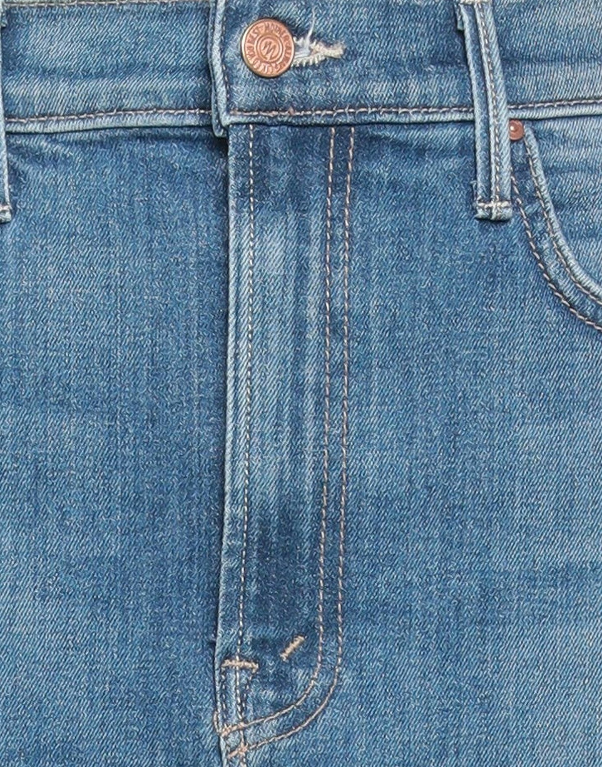 Mother Womens Denim skirt in Blue