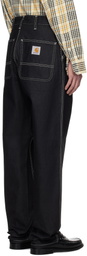 Carhartt Work In Progress Black Simple Jeans