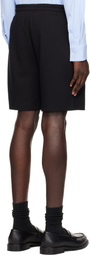 Hugo Black Cotton-Blend Shorts