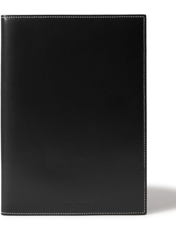 Photo: MAISON MARGIELA - A5 Leather Notebook Cover - Black