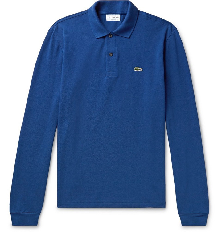 Photo: Lacoste - Cotton-Piqué Polo Shirt - Men - Royal blue