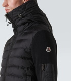 Moncler Down-paneled wool-blend jacket