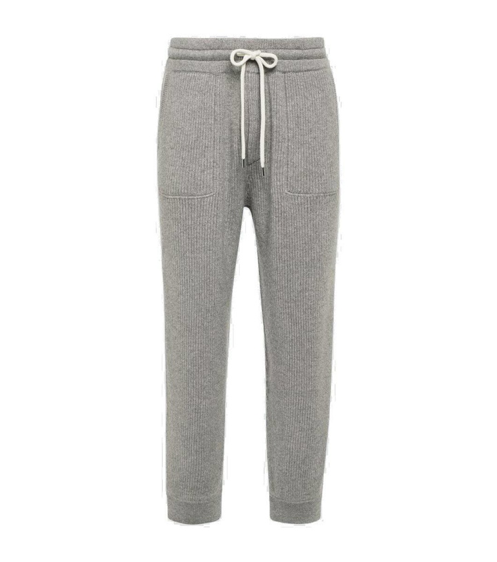 Photo: Brunello Cucinelli Ribbed-knit cashmere sweatpants