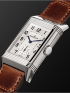 JAEGER-LECOULTRE - Reverso Classic Large 27mm Stainless Steel and Leather Watch - Silver