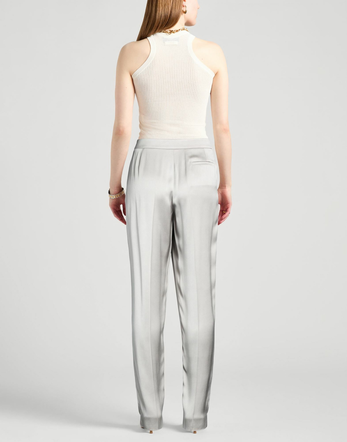 Giorgio Armani Womens Pants in Silver