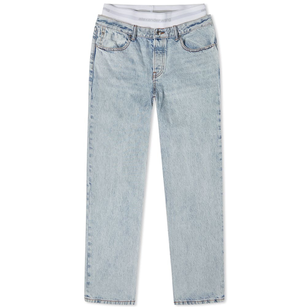 Alexander Wang High Rise Logo Jean Alexander Wang