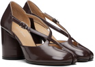 Maison Margiela Brown Tabi Décolleté Heeled Sandals