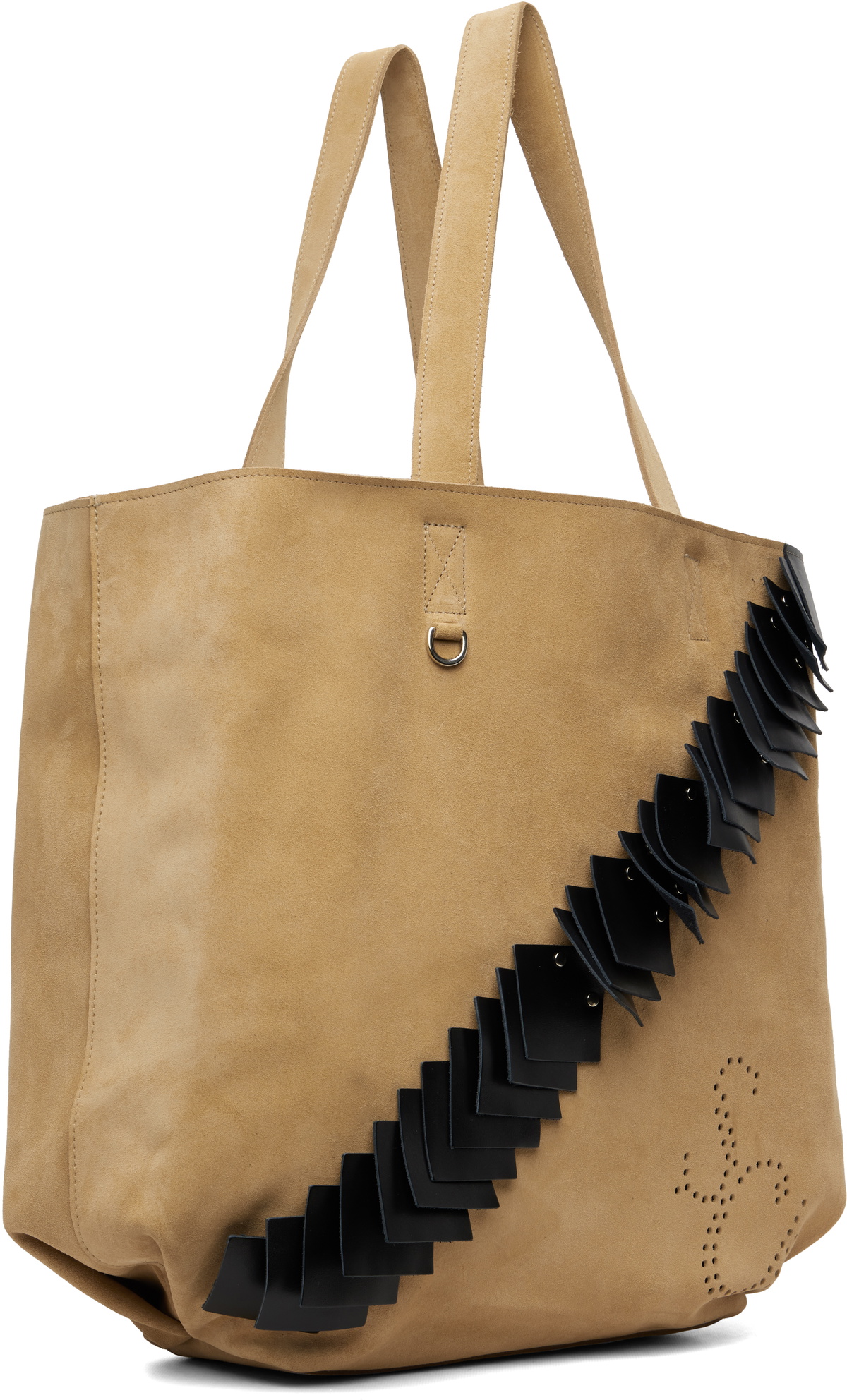 Stefan Cooke Beige Leather Patch Tote