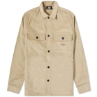 Dickies Men's Higginson Corduroy Shirt in Khaki