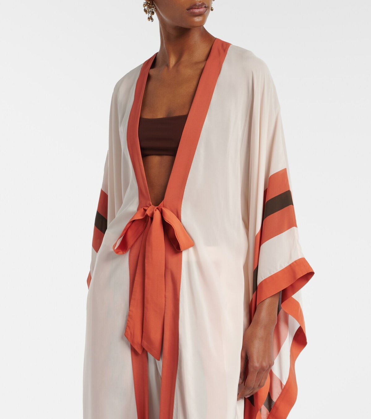 Adriana Degreas Striped kaftan