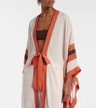 Adriana Degreas Striped kaftan